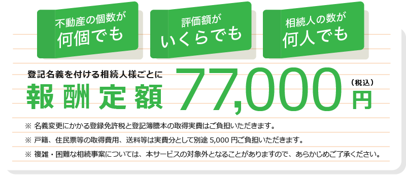 報酬定額77,000円